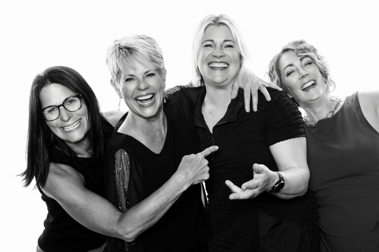 Celebrity-style black and white photo portrait booth