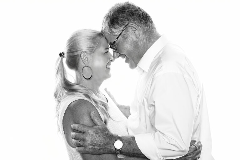 Celebrity-style black and white photo portrait booth