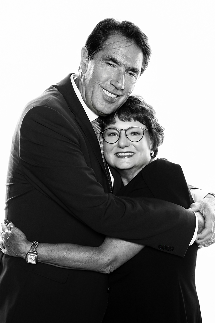 Celebrity-style black and white photo portrait booth