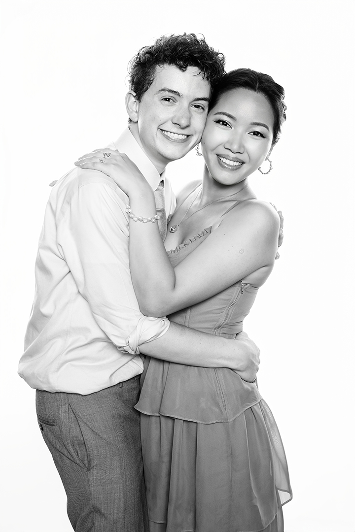 Celebrity-style black & white photo portrait booth