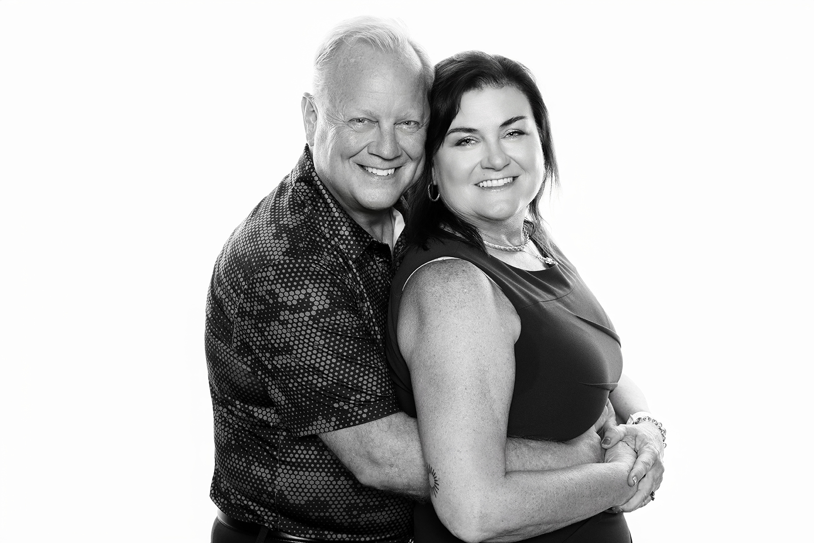 Celebrity-style black & white photo portrait booth