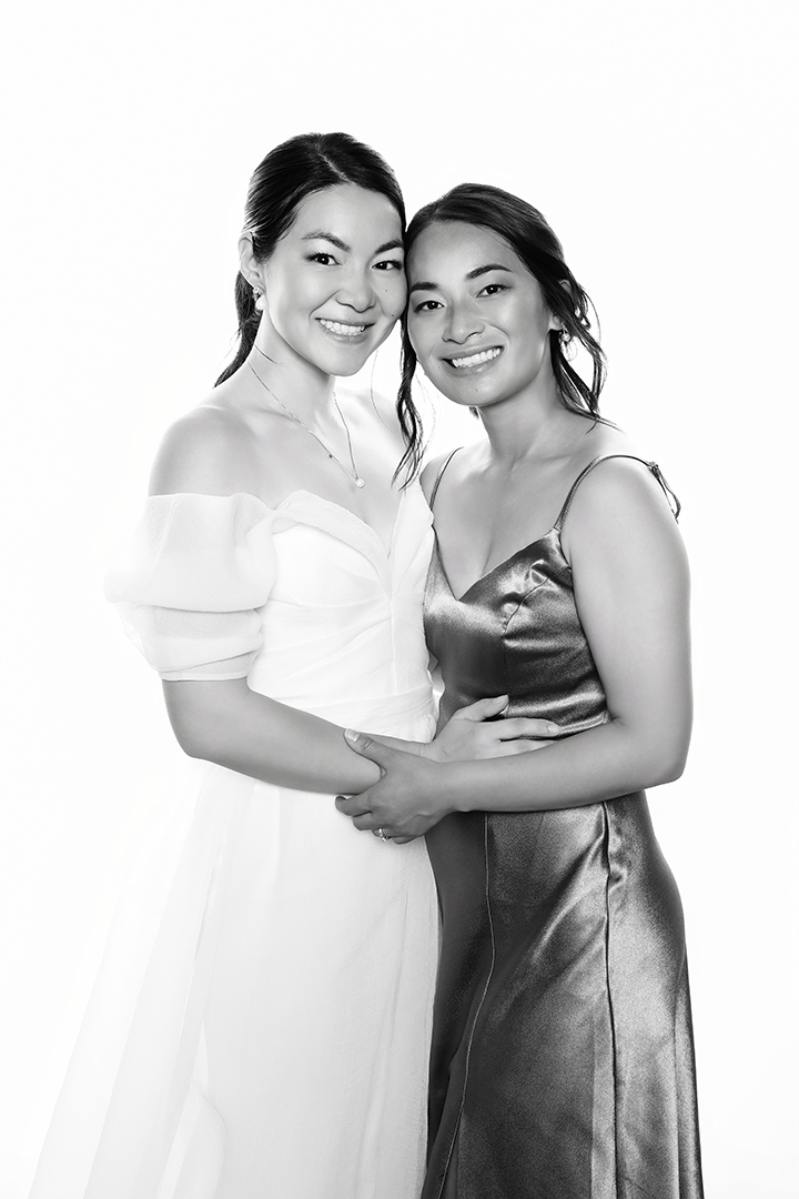 Celebrity-style black & white photo portrait booth