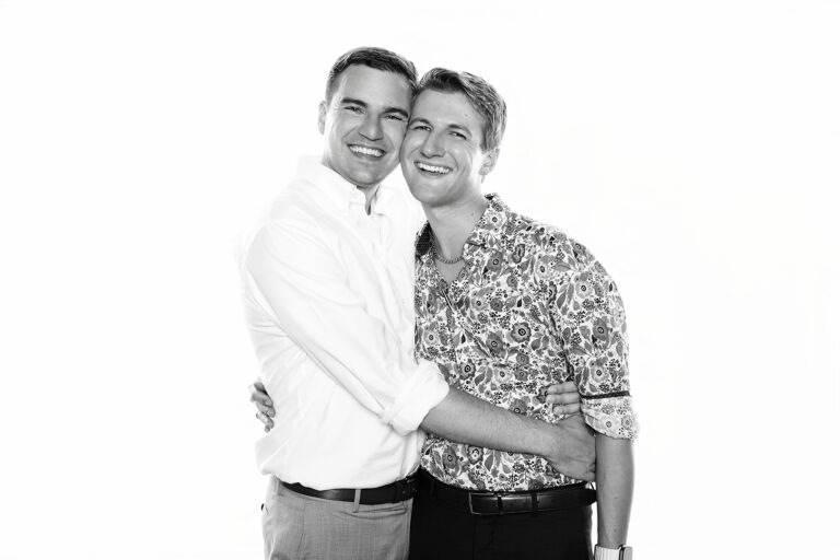 Celebrity-style black & white photo portrait booth