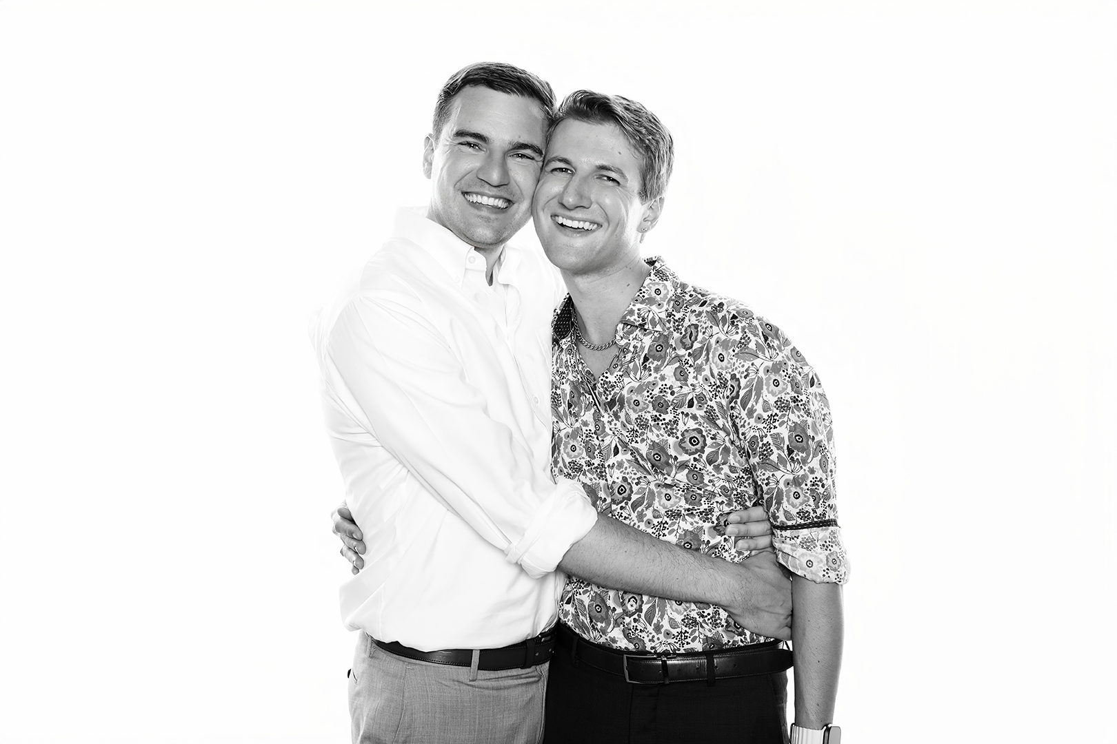 Celebrity-style black & white photo portrait booth