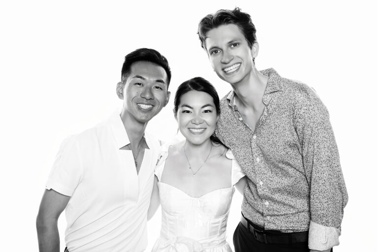 Celebrity-style black & white photo portrait booth