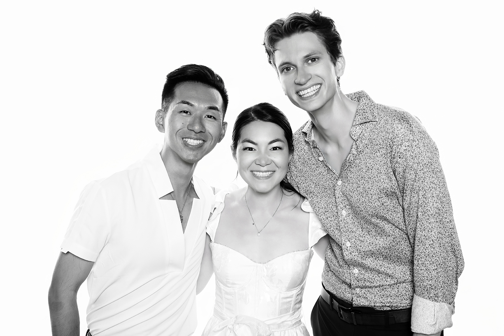 Celebrity-style black & white photo portrait booth