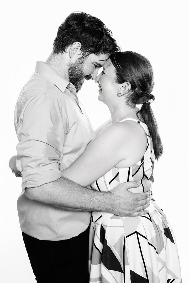 Celebrity-style black & white photo portrait booth