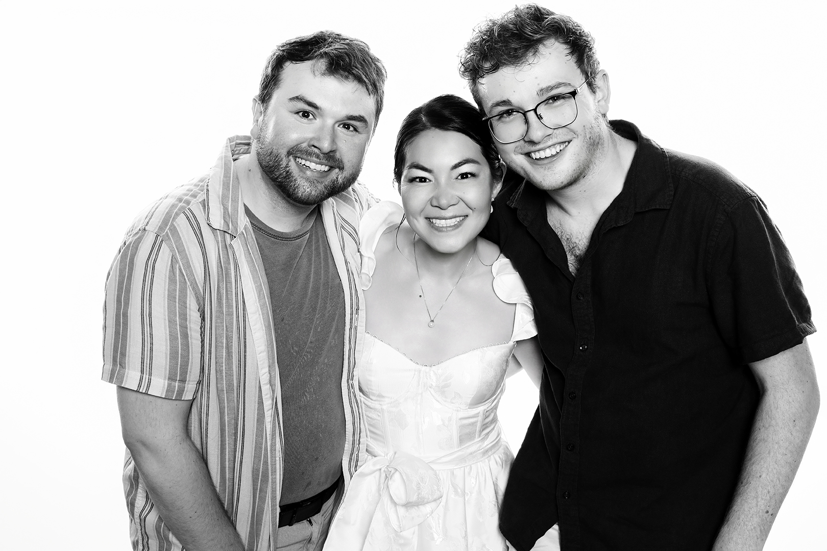 Celebrity-style black & white photo portrait booth