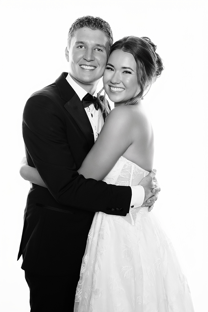 Celebrity-style black & white photo portrait booth
