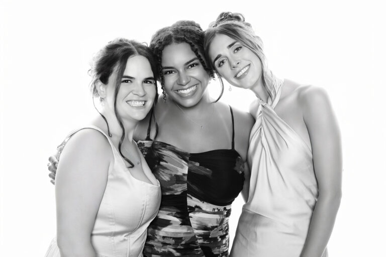 Celebrity-style black & white photo portrait booth