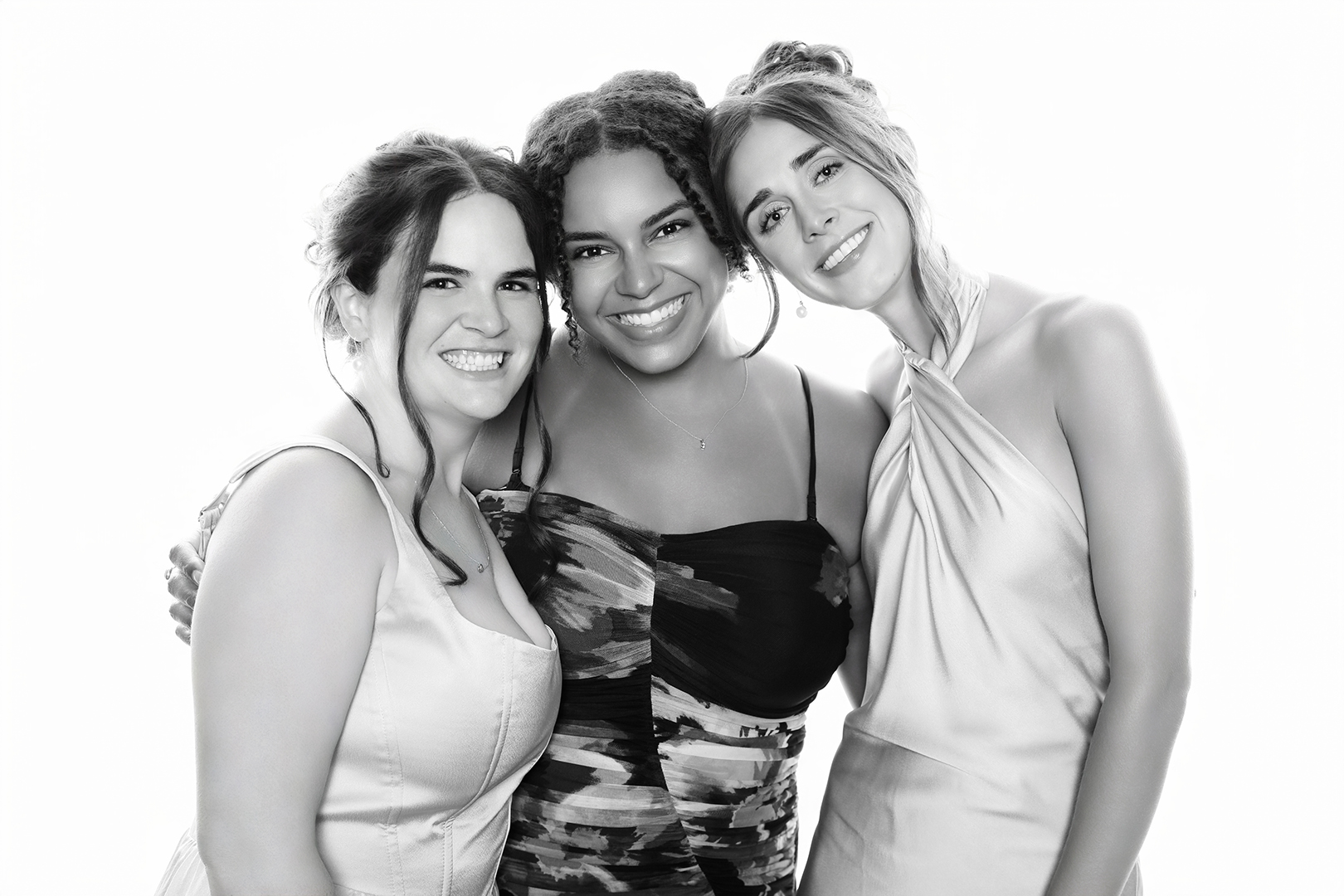 Celebrity-style black & white photo portrait booth