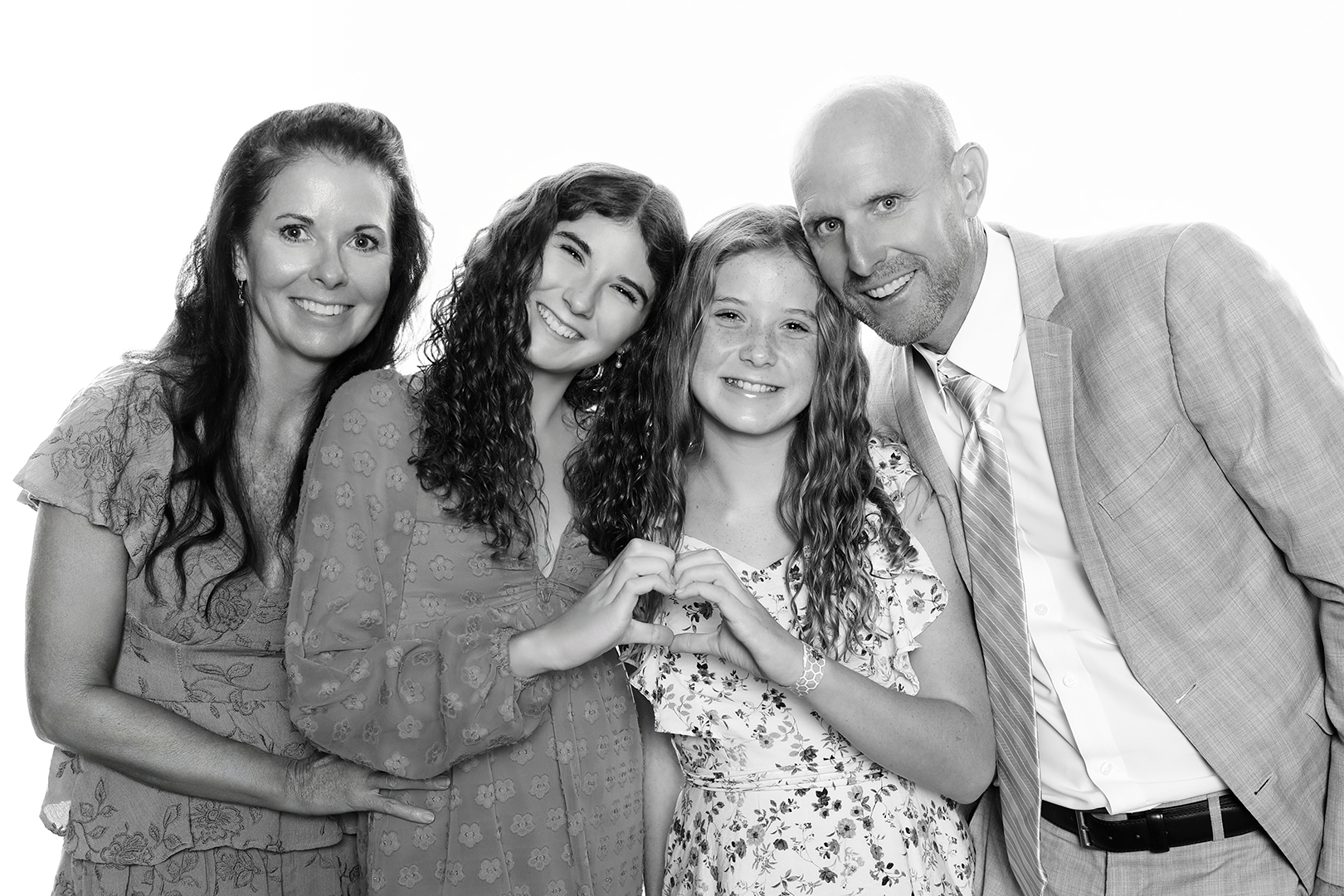 Celebrity-style black & white photo portrait booth