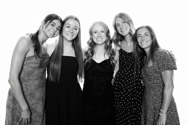 Celebrity-style black & white photo portrait booth