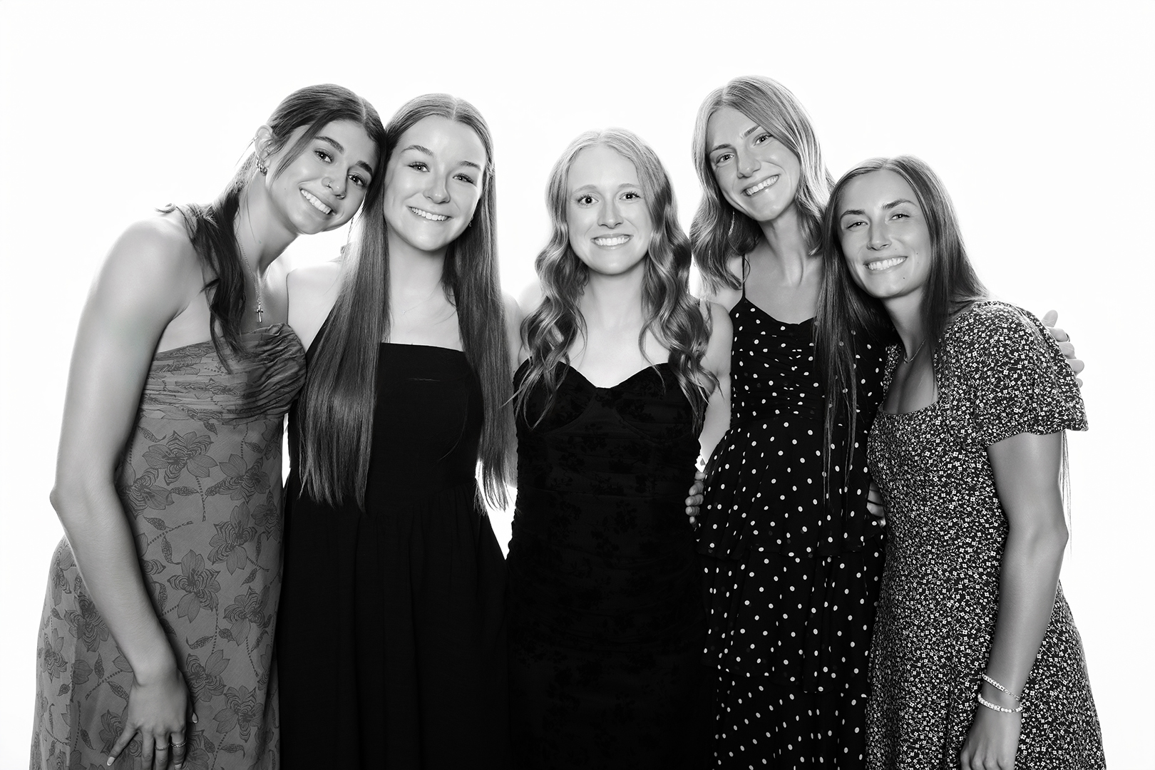 Celebrity-style black & white photo portrait booth