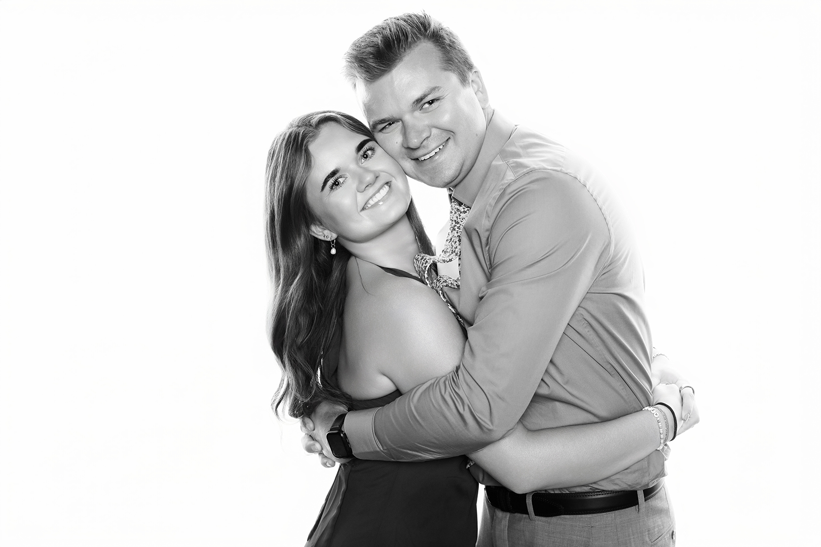 Celebrity-style black & white photo portrait booth