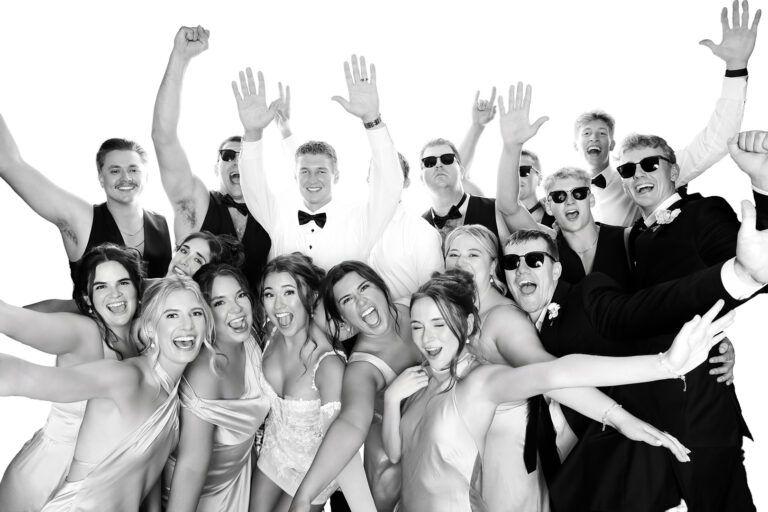 Celebrity-style black & white photo portrait booth