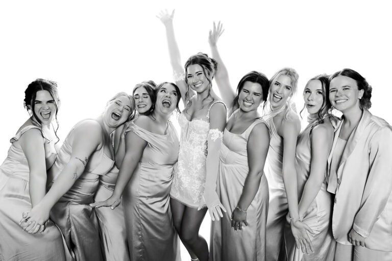 Celebrity-style black & white photo portrait booth