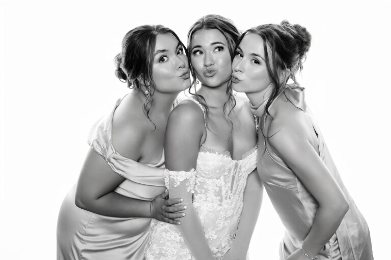 Celebrity-style black & white photo portrait booth