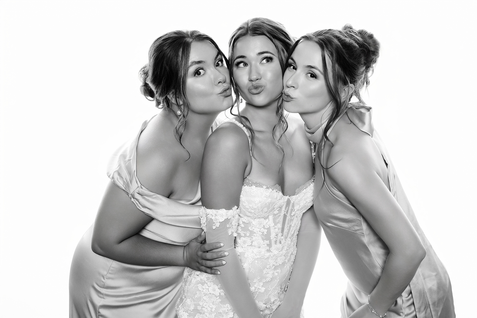 Celebrity-style black & white photo portrait booth