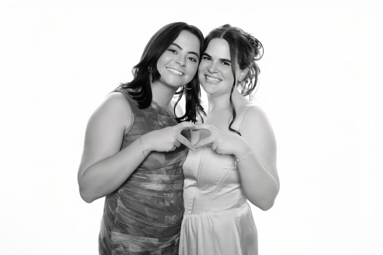 Celebrity-style black & white photo portrait booth