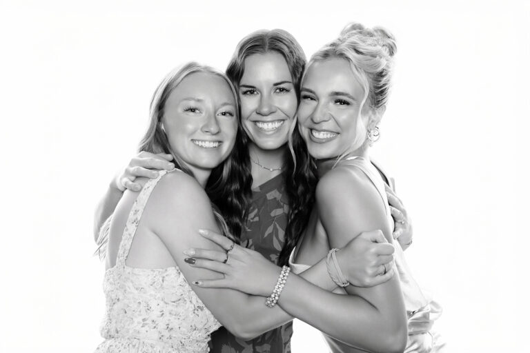 Celebrity-style black & white photo portrait booth