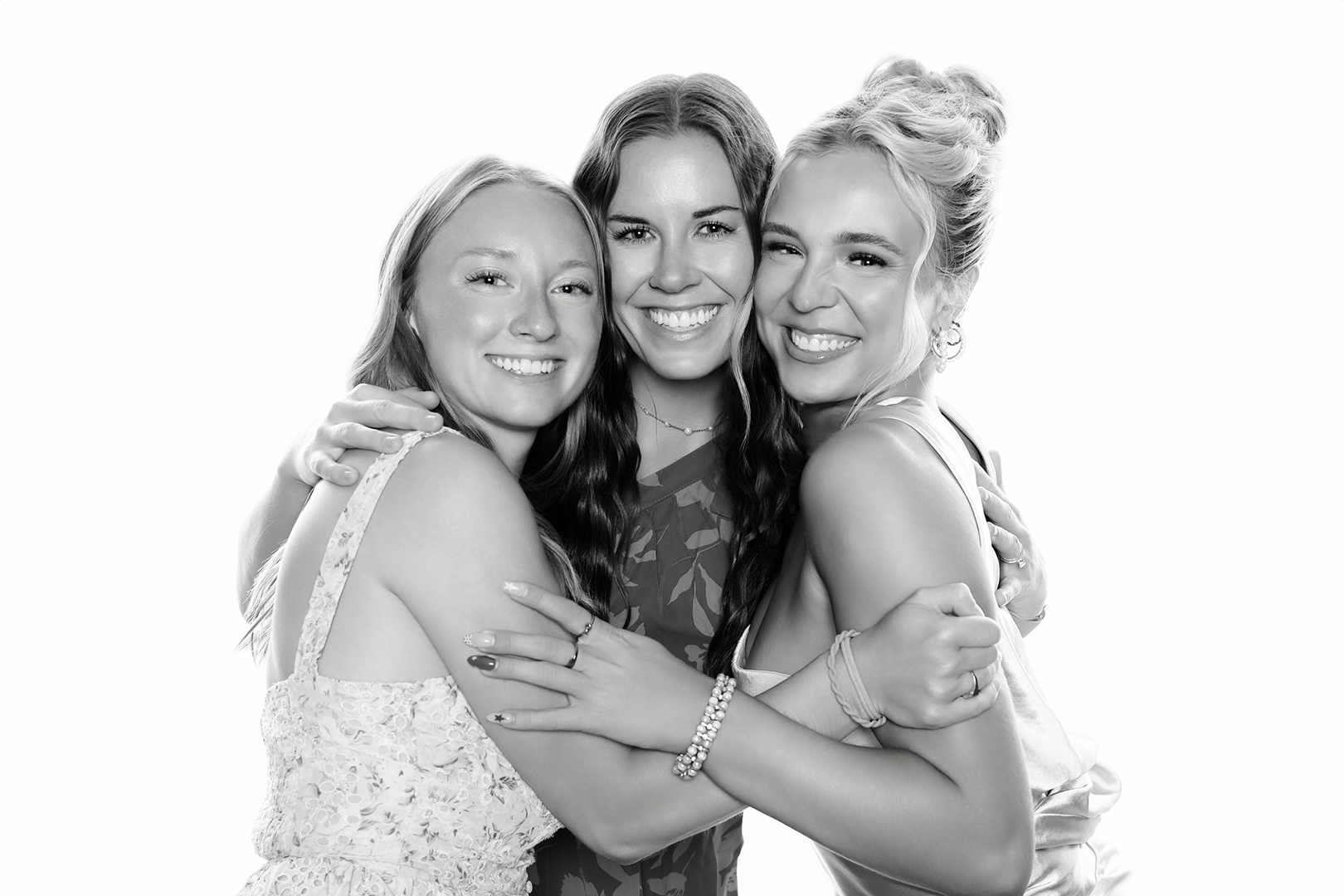 Celebrity-style black & white photo portrait booth