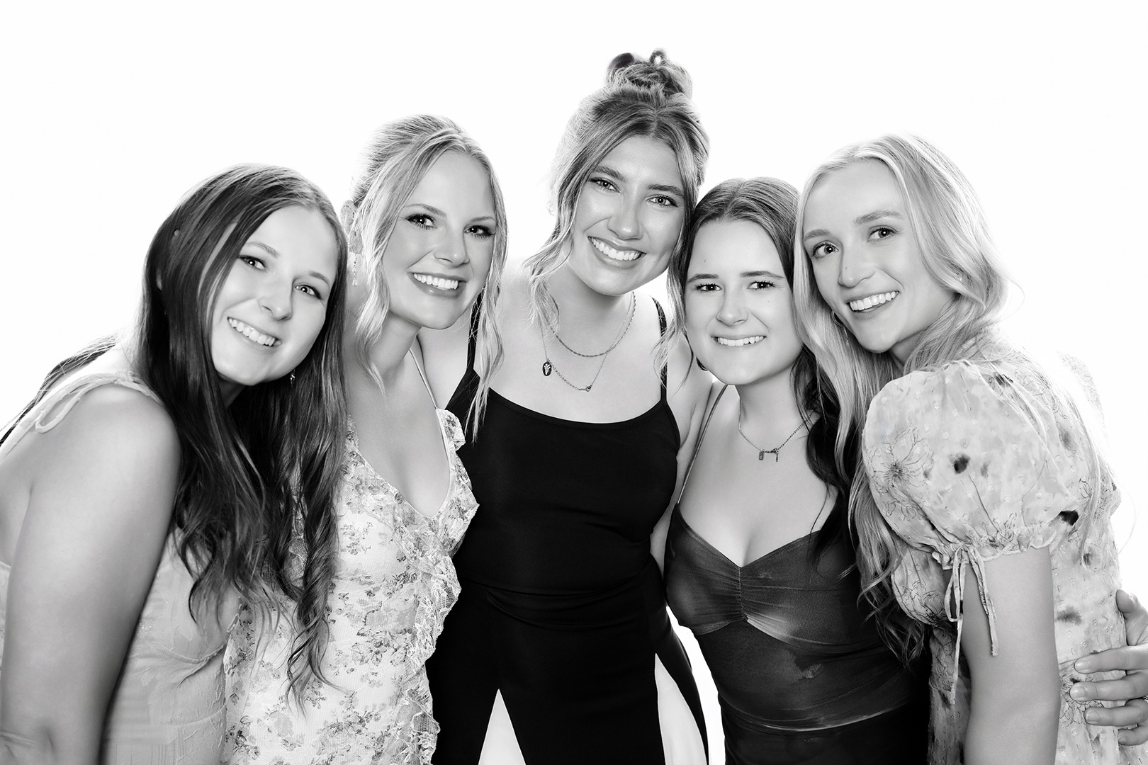 Celebrity-style black & white photo portrait booth